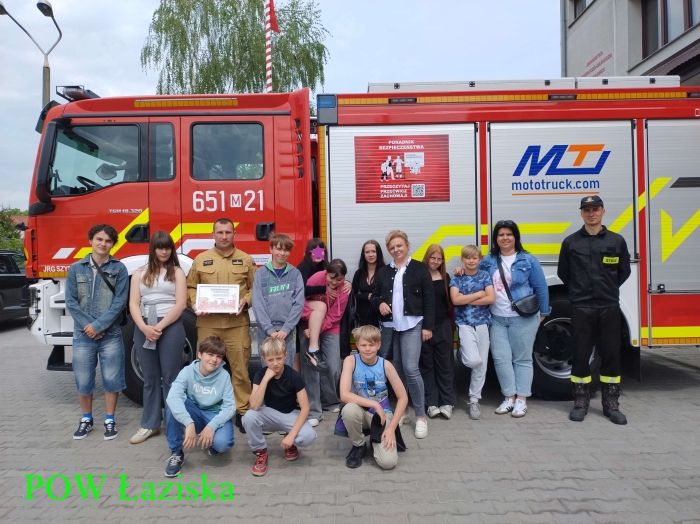 Wizyta w Komendzie Państwowej Straży Pożarnej w Szydłowcu